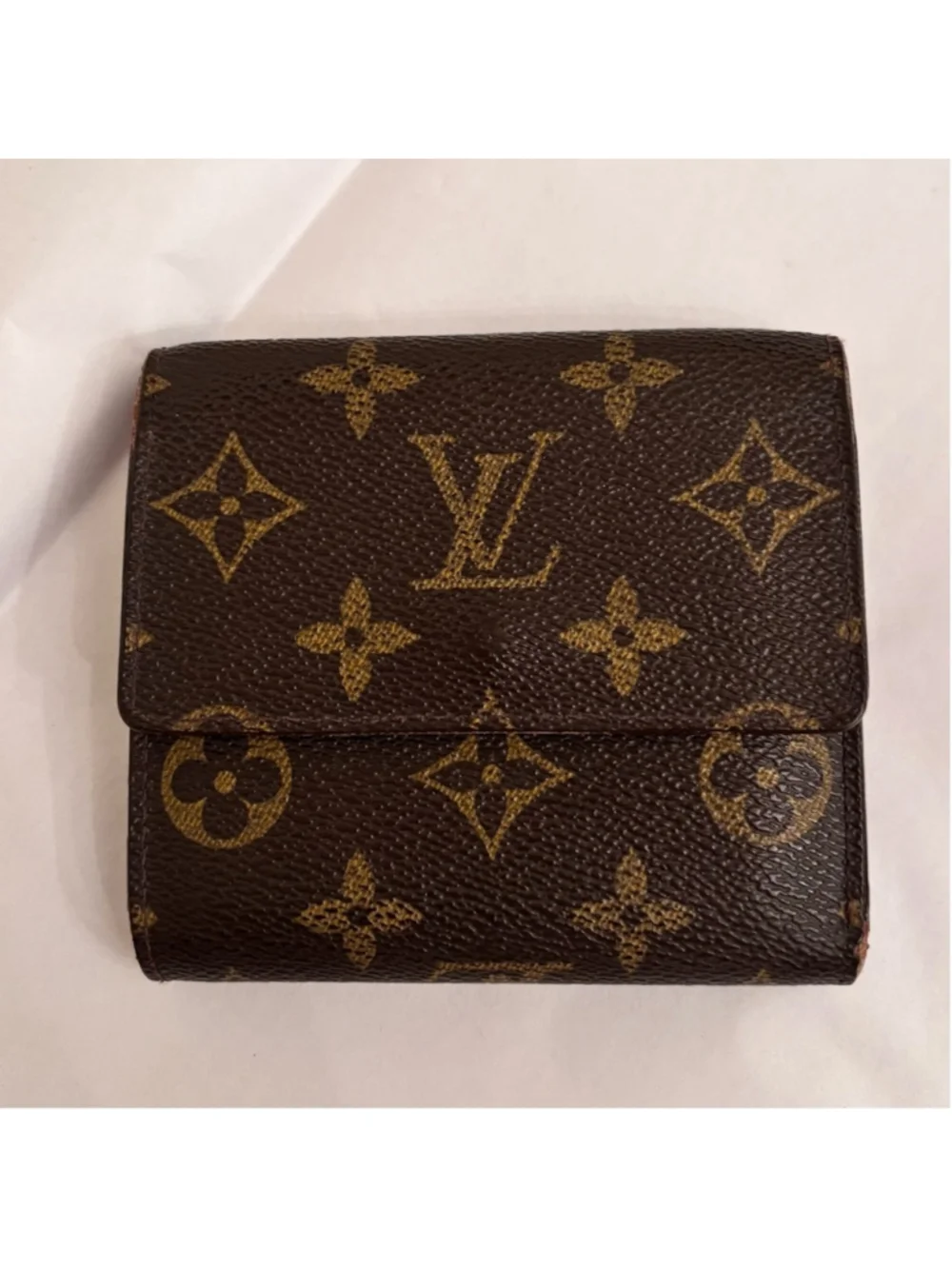 Louis Vuitton Authentic Vintage Brown and Gold Tri-fold Wallet Great Condition